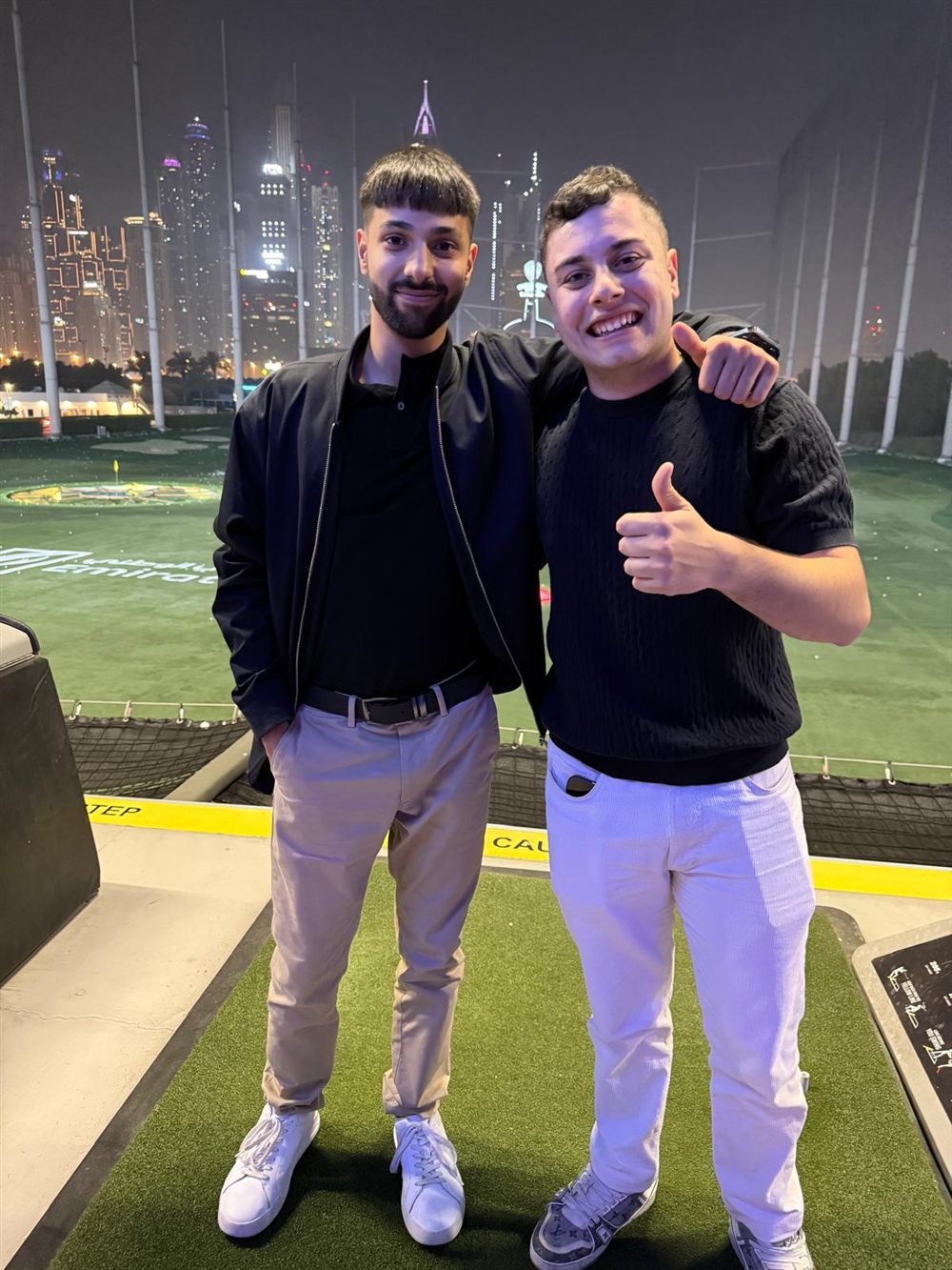 Nawid Ensaf with the founder of DDB Socialfly