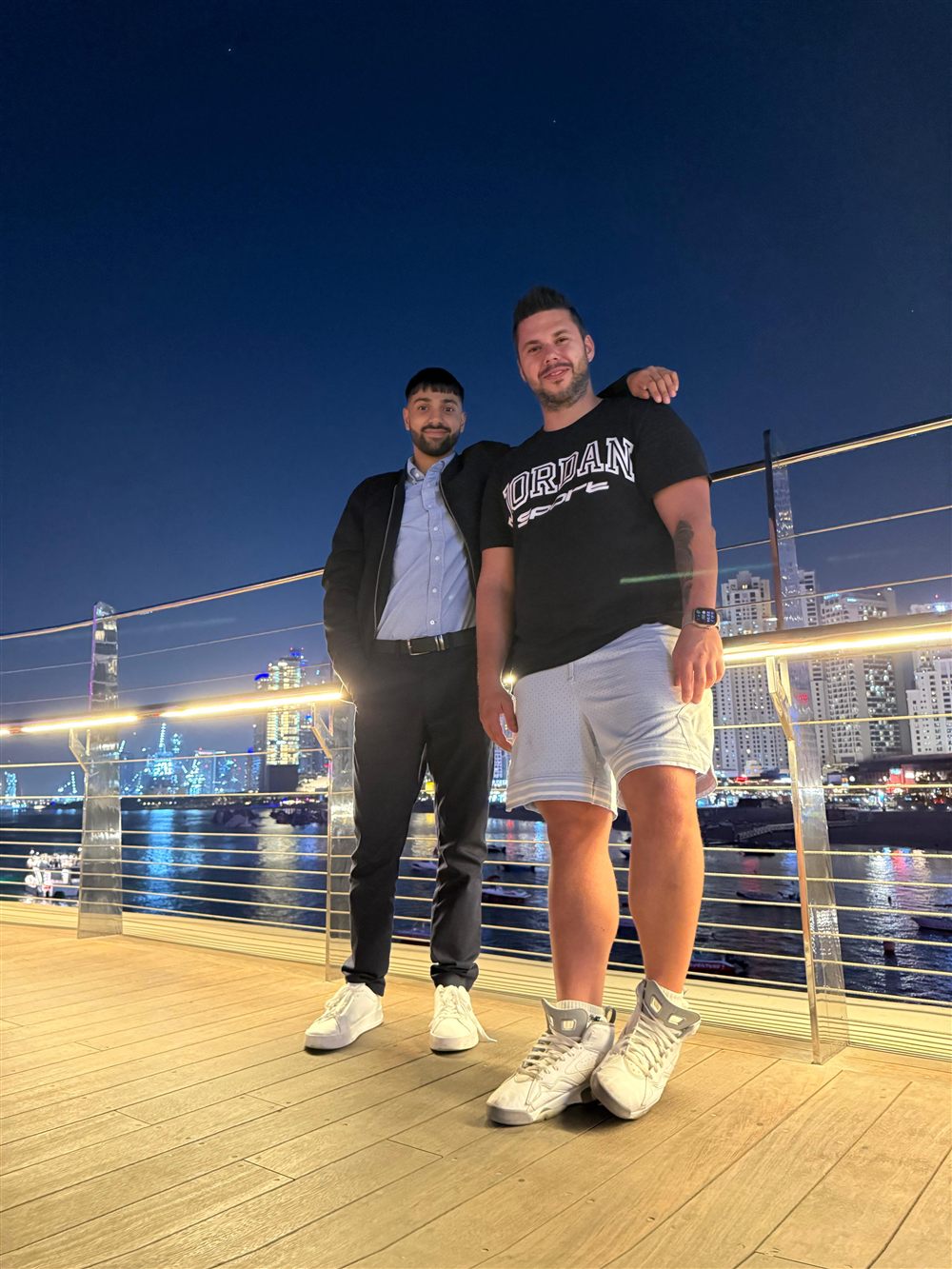 Nawid Ensaf with Giannis Avdelas in Dubai