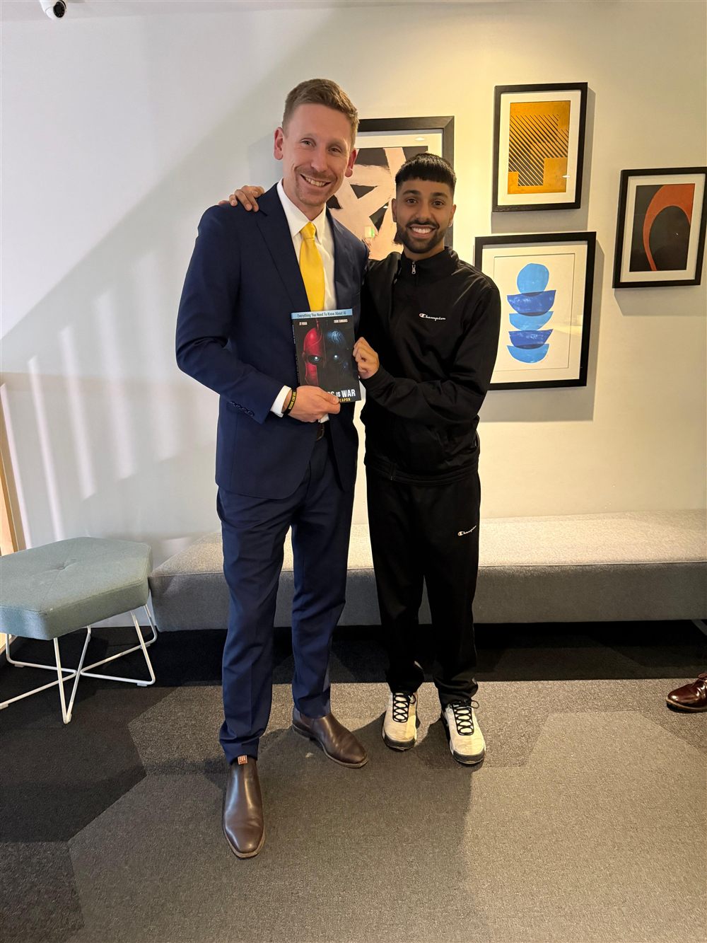 Nawid Ensaf with his business partner Vincent Hovorka